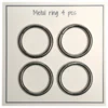Go Handmade Metal O-ring, 4 stk, 28mm